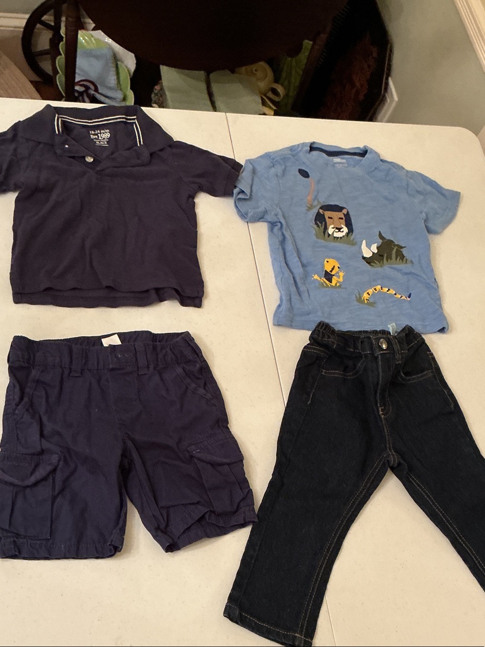 Blue Animal Graphic Tee for Kids - Unbranded lot of 4 pieces total 18 months